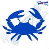 Eyecandy Decals Crab 1 6" Decal Sticker Blue view 1