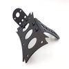 HTTMT MT409-BK Black Custom Horizontal Vertical Zigzag Style Side Mount License Plate Bracket 7 Inches x 4 Inches Compatible with Harley Davidson Kawasaki Suzuki view 1