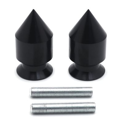 HONGK- Black Swingarm Spools Compatible with Ninja Zx1200 Zx636 Zx900 Er-6N Ex250F Ex650 [B01BW4MK6Y]