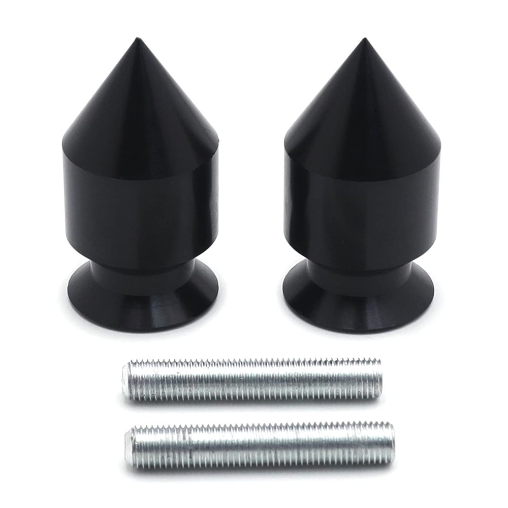 HONGK- Black Swingarm Spools Compatible with Ninja Zx1200 Zx636 Zx900 Er-6N Ex250F Ex650 [B01BW4MK6Y]