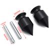 HONGK- Black Swingarm Spools Compatible with Ninja Zx1200 Zx636 Zx900 Er-6N Ex250F Ex650 [B01BW4MK6Y] view 2