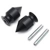 HONGK- Black Swingarm Spools Compatible with Ninja Zx1200 Zx636 Zx900 Er-6N Ex250F Ex650 [B01BW4MK6Y] view 3