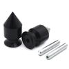 HONGK- Black Swingarm Spools Compatible with Ninja Zx1200 Zx636 Zx900 Er-6N Ex250F Ex650 [B01BW4MK6Y] view 4