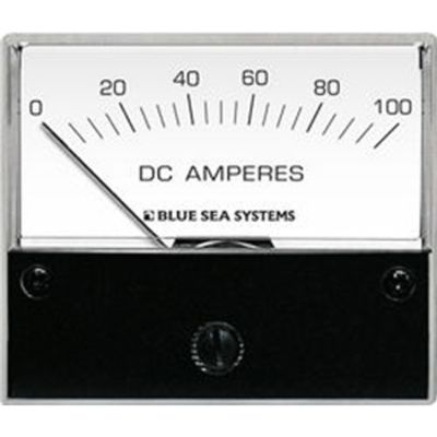 Blue Sea 8017 DC Marine 0-100 Amp DC Analog Ammeter 2 3/4 Backlit - 1 Year Direct Manufacturer Warranty