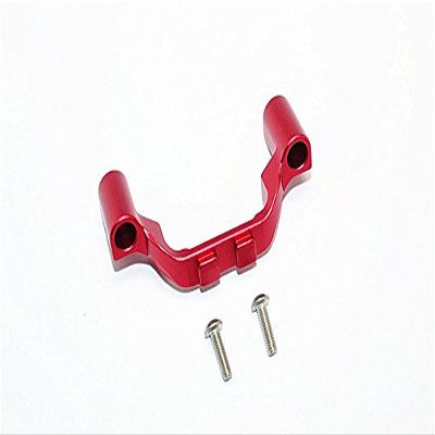 GPM For Traxxas E-Revo Brushless/E-Revo VXL 2.0 / Revo/Revo 3.3 Upgrade Parts Aluminum Front Gear Box Protector Mount With Screws - 1Pc Set Red