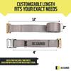 DC Cargo Mall E-Track Cam Buckle Straps Cargo Tie-Downs, (Pack of 10) 2" x 16' Heavy Duty Grey Tie-Down Straps with E-Track Fittings Motorcycle Tie Downs view 2