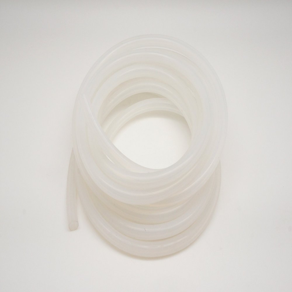 Autobahn88 High Performance Silicone Clear Color Vacuum Hose, ID=0.12" (3mm), OD=0.28" (7mm), 15 Feet (4.5 Meter), Clear White