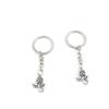 2 Pieces Keyring Keychain Keytag Key Ring Chain Tag Door Car Wholesale Jewelry Making Charms F3PC4 Rose view 1
