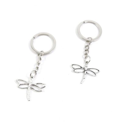 2 Pieces Keyring Keychain Keytag Key Ring Chain Tag Door Car Wholesale Jewelry Making Charms Y7YA2 Dragonfly