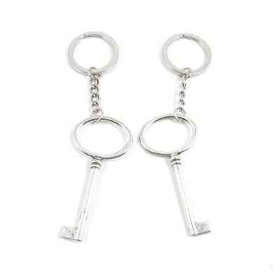 2 Pieces Keyring Keychain Keytag Key Ring Chain Tag Door Car Wholesale Jewelry Making Charms F4NZ6 Fake Key