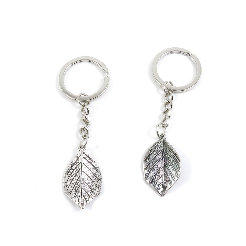 1 Pieces Keyring Keychain Keytag Key Ring Chain Tag Door Car Wholesale Jewelry Making Charms X7MQ0 Leaf Leaves