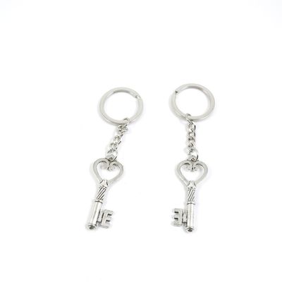1 Pieces Keyring Keychain Keytag Key Ring Chain Tag Door Car Wholesale Jewelry Making Charms D1LA5 Heart Key