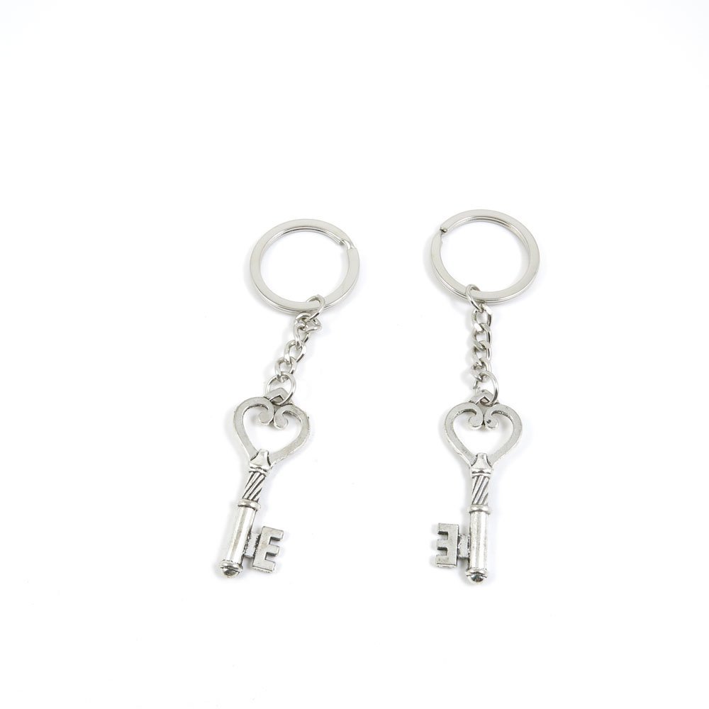 1 Pieces Keyring Keychain Keytag Key Ring Chain Tag Door Car Wholesale Jewelry Making Charms D1LA5 Heart Key