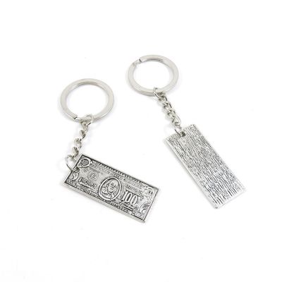 1 Pieces Keyring Keychain Keytag Key Ring Chain Tag Door Car Wholesale Jewelry Making Charms S4DK7 USA 100 Dollar