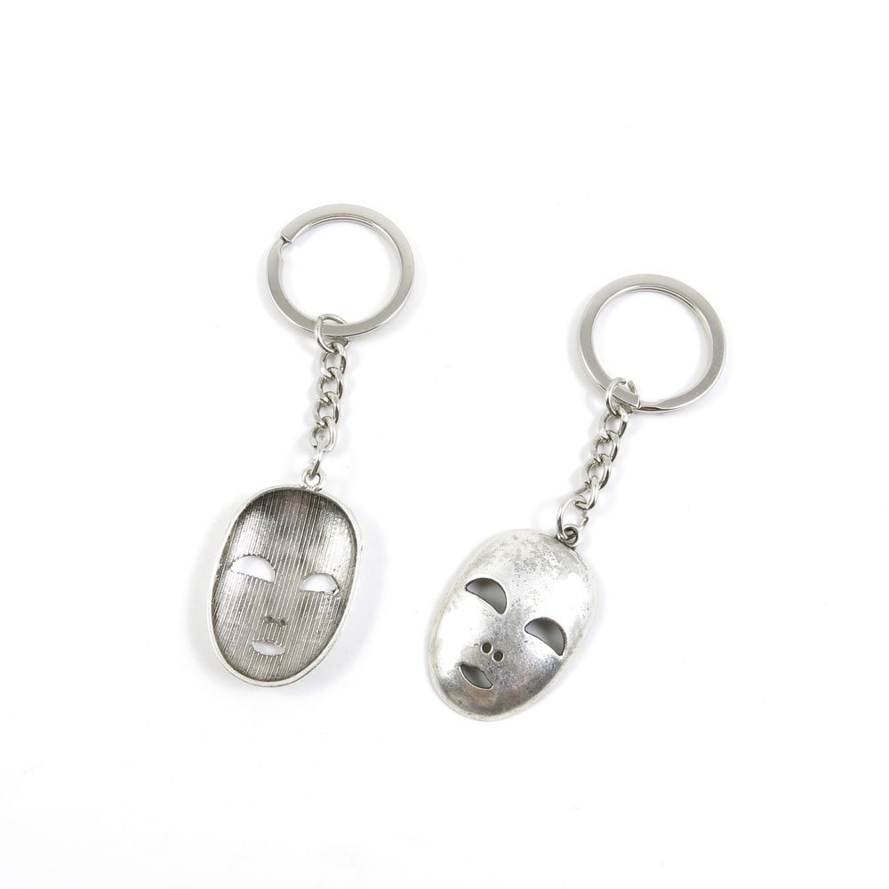 2 Pieces Keyring Keychain Keytag Key Ring Chain Tag Door Car Wholesale Jewelry Making Charms U3FQ7 Mask
