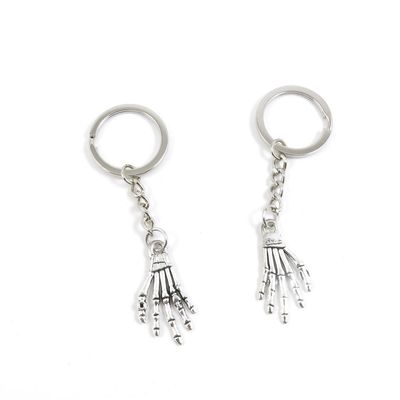 1 Pieces Keyring Keychain Keytag Key Ring Chain Tag Door Car Wholesale Jewelry Making Charms Y3CH2 Skull Hands