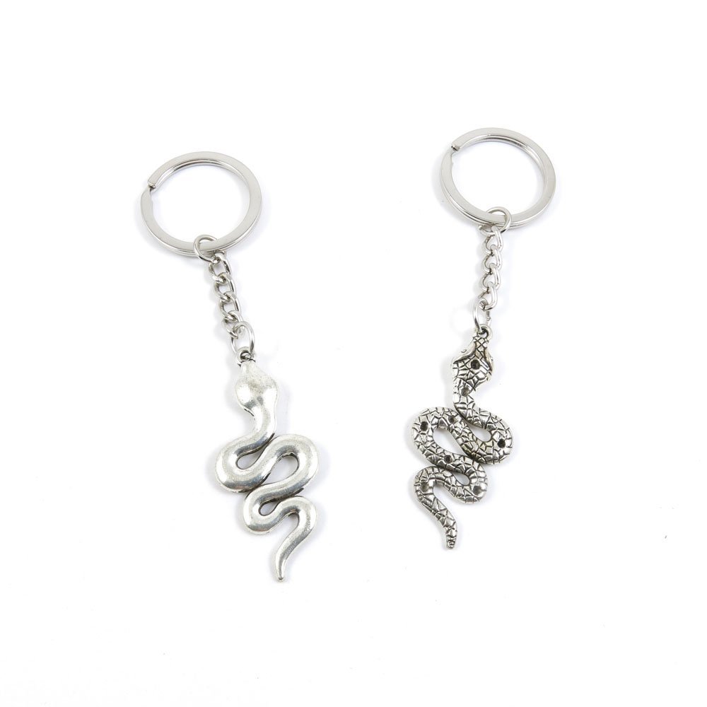 1 Pieces Keyring Keychain Keytag Key Ring Chain Tag Door Car Wholesale Jewelry Making Charms H4IB0 Snake