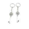 2 Pieces Keyring Keychain Keytag Key Ring Chain Tag Door Car Wholesale Jewelry Making Charms N7YD4 Flower Key view 1