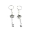 2 Pieces Keyring Keychain Keytag Key Ring Chain Tag Door Car Wholesale Jewelry Making Charms K7KO1 Crown Key view 1