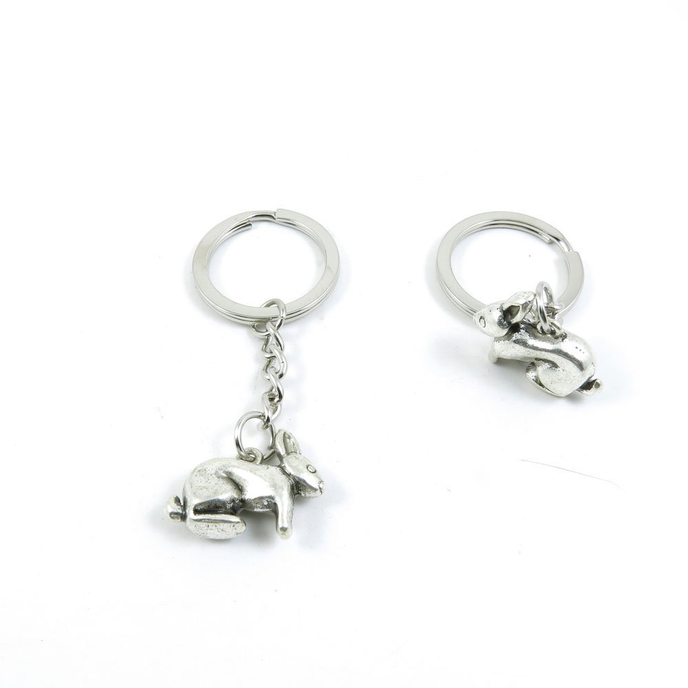 1 Pieces Keyring Keychain Keytag Key Ring Chain Tag Door Car Wholesale Jewelry Making Charms P6QL9 Rabbit Hare