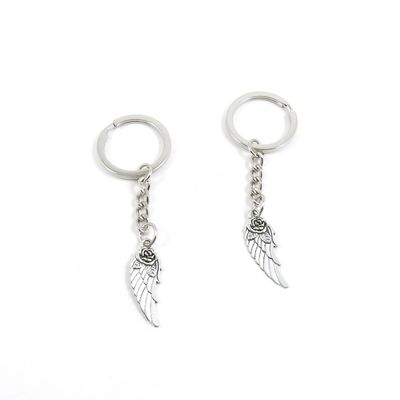 1 Pieces Keyring Keychain Keytag Key Ring Chain Tag Door Car Wholesale Jewelry Making Charms Y8HJ5 Flower Angel Wing