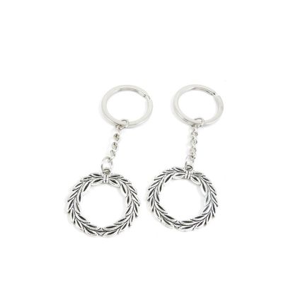 1 Pieces Keyring Keychain Keytag Key Ring Chain Tag Door Car Wholesale Jewelry Making Charms P3NI5 Olive Circle