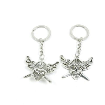 1 Pieces Keyring Keychain Keytag Key Ring Chain Tag Door Car Wholesale Jewelry Making Charms O7XV1 Pirate Skull Head