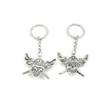 2 Pieces Keyring Keychain Keytag Key Ring Chain Tag Door Car Wholesale Jewelry Making Charms O7XV1 Pirate Skull Head view 1