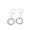 2 Pieces Keyring Keychain Keytag Key Ring Chain Tag Door Car Wholesale Jewelry Making Charms P3NI5 Olive Circle view 1