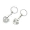 2 Pieces Keyring Keychain Keytag Key Ring Chain Tag Door Car Wholesale Jewelry Making Charms O5OY5 Love Heart view 1