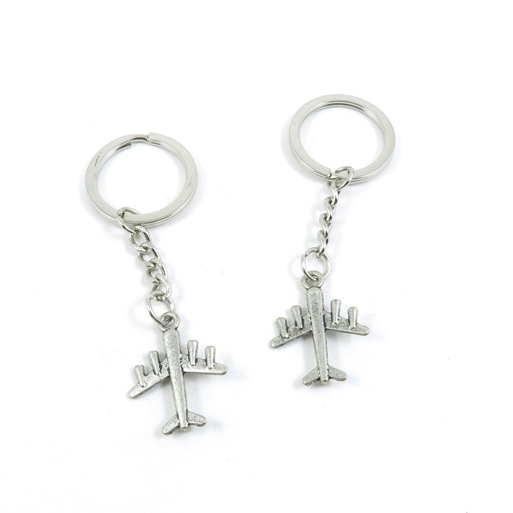 1 Pieces Keyring Keychain Keytag Key Ring Chain Tag Door Car Wholesale Jewelry Making Charms D5AT9 Aircraft Airplane