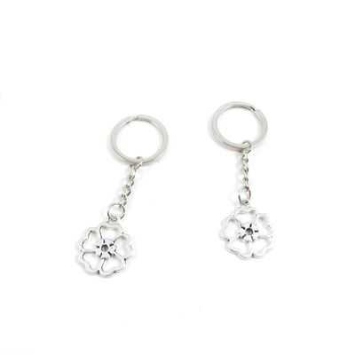 1 Pieces Keyring Keychain Keytag Key Ring Chain Tag Door Car Wholesale Jewelry Making Charms L8NJ2 Flower