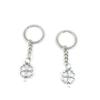 2 Pieces Keyring Keychain Keytag Key Ring Chain Tag Door Car Wholesale Jewelry Making Charms W2IJ1 Clover Leaf view 1