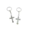 2 Pieces Keyring Keychain Keytag Key Ring Chain Tag Door Car Wholesale Jewelry Making Charms J1QS2 Jesus Cross view 1