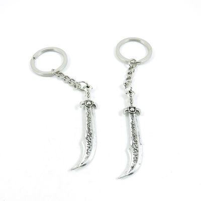 2 Pieces Keyring Keychain Keytag Key Ring Chain Tag Door Car Wholesale Jewelry Making Charms H3UA8 Broadsword Broad Sword