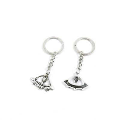 1 Pieces Keyring Keychain Keytag Key Ring Chain Tag Door Car Wholesale Jewelry Making Charms M1LI1 Alien UFO ET