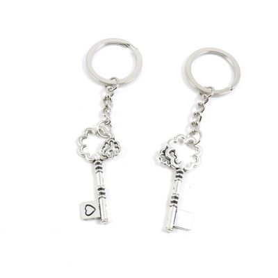 1 Pieces Keyring Keychain Keytag Key Ring Chain Tag Door Car Wholesale Jewelry Making Charms U0FR6 Key of Love