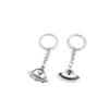 2 Pieces Keyring Keychain Keytag Key Ring Chain Tag Door Car Wholesale Jewelry Making Charms M1LI1 Alien UFO ET view 1