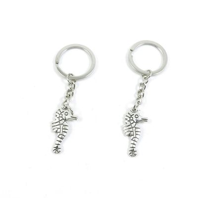 1 Pieces Keyring Keychain Keytag Key Ring Chain Tag Door Car Wholesale Jewelry Making Charms K3BY2 Hippocampus Sea Horse