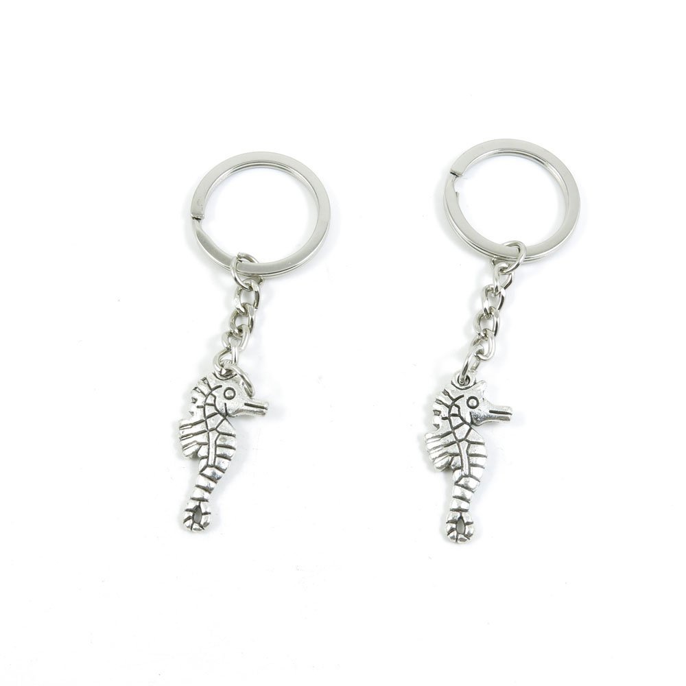 1 Pieces Keyring Keychain Keytag Key Ring Chain Tag Door Car Wholesale Jewelry Making Charms K3BY2 Hippocampus Sea Horse