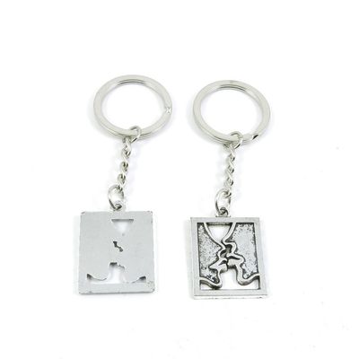 2 Pieces Keyring Keychain Keytag Key Ring Chain Tag Door Car Wholesale Jewelry Making Charms A8PH9 Kiss Tag Signs