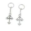 2 Pieces Keyring Keychain Keytag Key Ring Chain Tag Door Car Wholesale Jewelry Making Charms J5IW8 Jesus Cross view 1