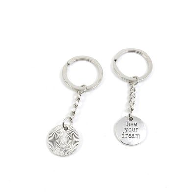 2 Pieces Keyring Keychain Keytag Key Ring Chain Tag Door Car Wholesale Jewelry Making Charms L8XM2 Live Your Dream Sign Tag