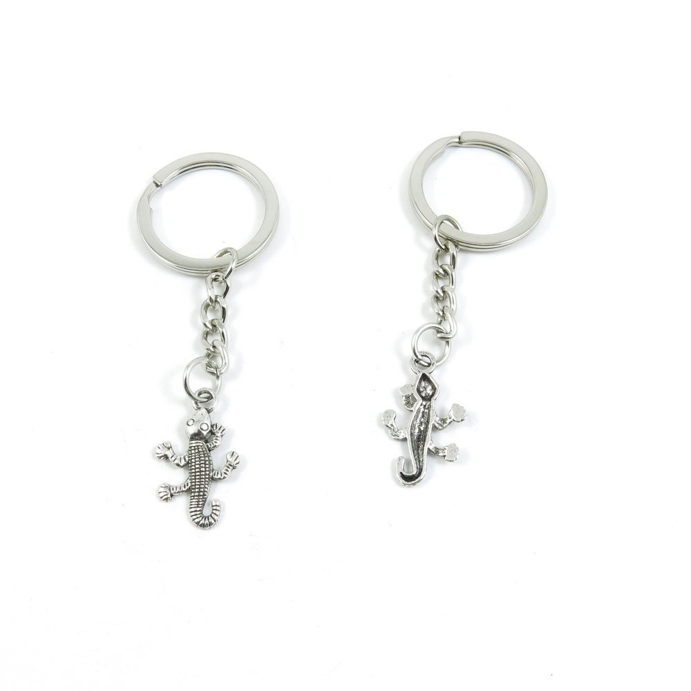 1 Pieces Keyring Keychain Keytag Key Ring Chain Tag Door Car Wholesale Jewelry Making Charms T1OM6 Lizard Gecko