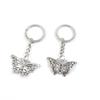 2 Pieces Keyring Keychain Keytag Key Ring Chain Tag Door Car Wholesale Jewelry Making Charms X6VQ8 Butterfly view 1