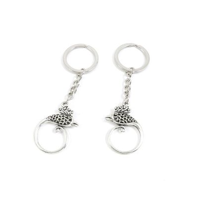 1 Pieces Keyring Keychain Keytag Key Ring Chain Tag Door Car Wholesale Jewelry Making Charms C5DR8 Hollow Phoenix