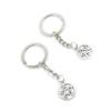 2 Pieces Keyring Keychain Keytag Key Ring Chain Tag Door Car Wholesale Jewelry Making Charms I1FT1 Pentacle view 1