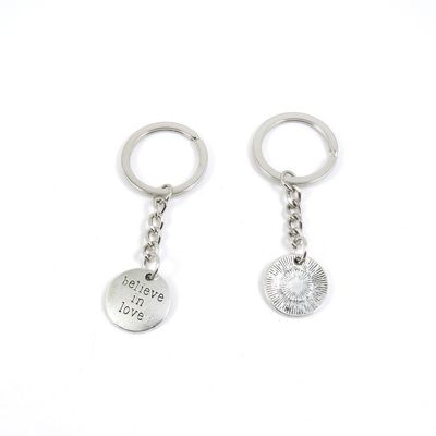 2 Pieces Keyring Keychain Keytag Key Ring Chain Tag Door Car Wholesale Jewelry Making Charms L7WJ6 Believe in Love Sign Tag