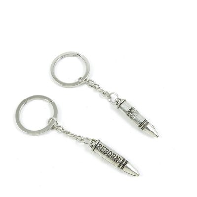 2 Pieces Keyring Keychain Keytag Key Ring Chain Tag Door Car Wholesale Jewelry Making Charms X3MP7 Reborn Bullet