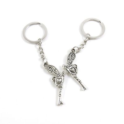 1 Pieces Keyring Keychain Keytag Key Ring Chain Tag Door Car Wholesale Jewelry Making Charms O6PU6 Exquisite Gun